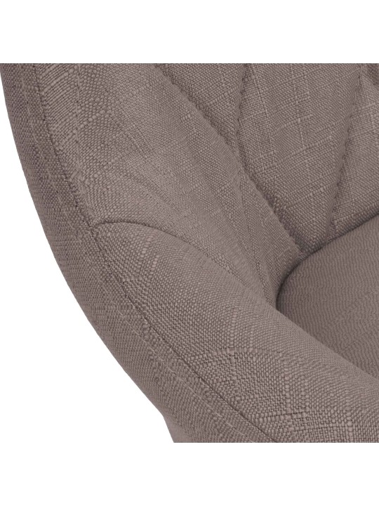 Barová stolička Lazio látka, šedohnedá