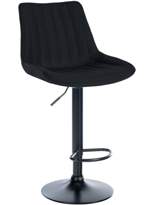 Barová stolička Toni látka, čierna