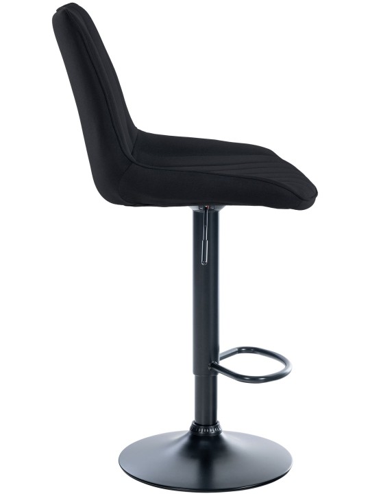 Barová stolička Toni látka, čierna