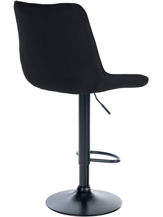 Barová stolička Toni látka, čierna