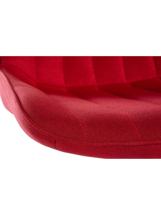 Barová stolička Toni látka chróm, červená