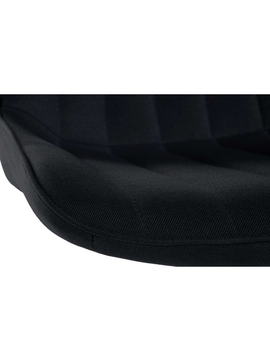 Barová stolička Toni látka chróm, čierna