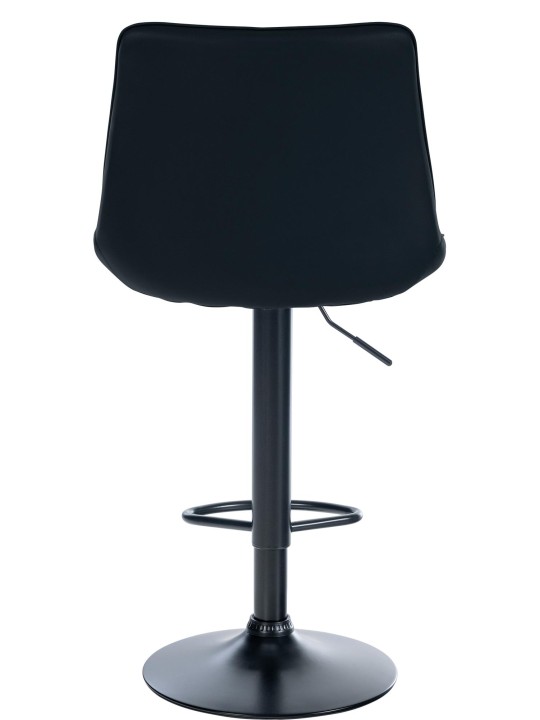 Barová stolička Toni imitácia kože, čierna