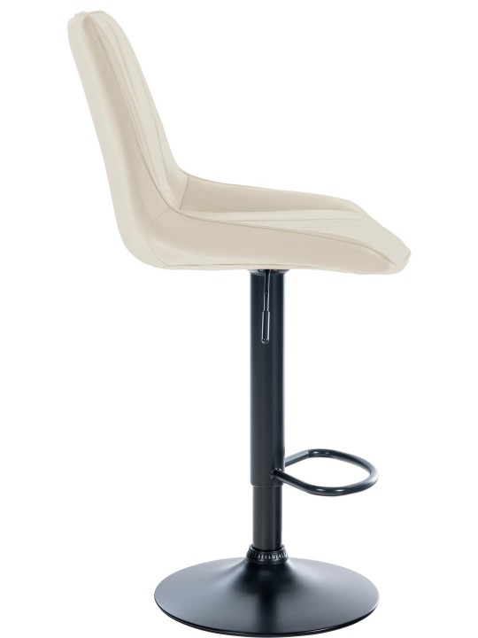Barová stolička Toni imitácia kože, krémová