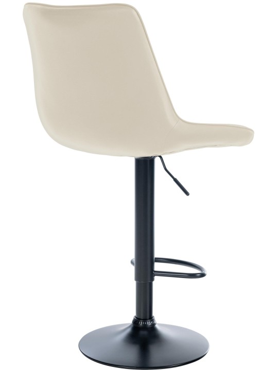 Barová stolička Toni imitácia kože, krémová