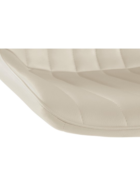 Barová stolička Toni imitácia kože, krémová