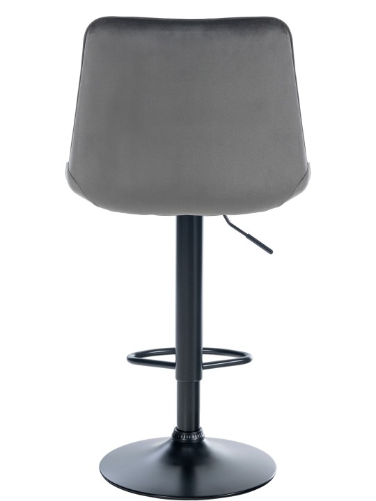 Barová stolička Toni velvet, tmavosivá