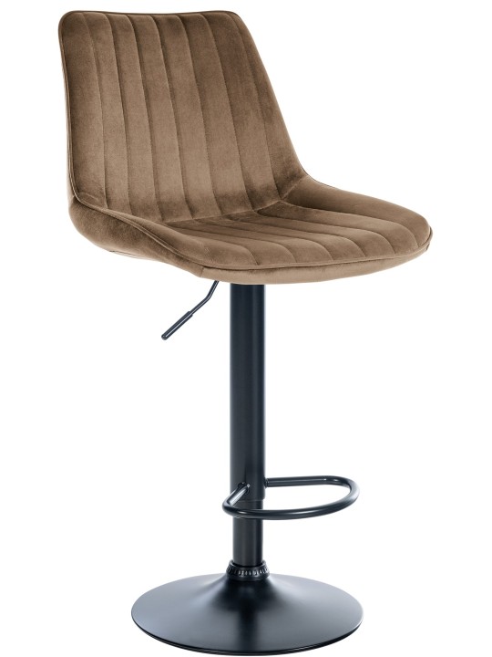 Barová stolička Toni velvet, hnedá