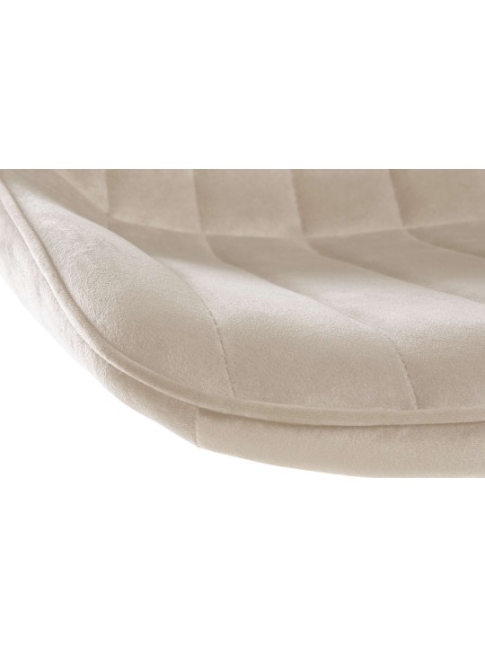 Barová stolička Toni velvet, krémová