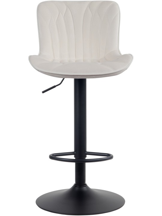 Barová stolička Linus velvet, krémová