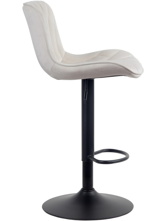 Barová stolička Linus velvet, krémová