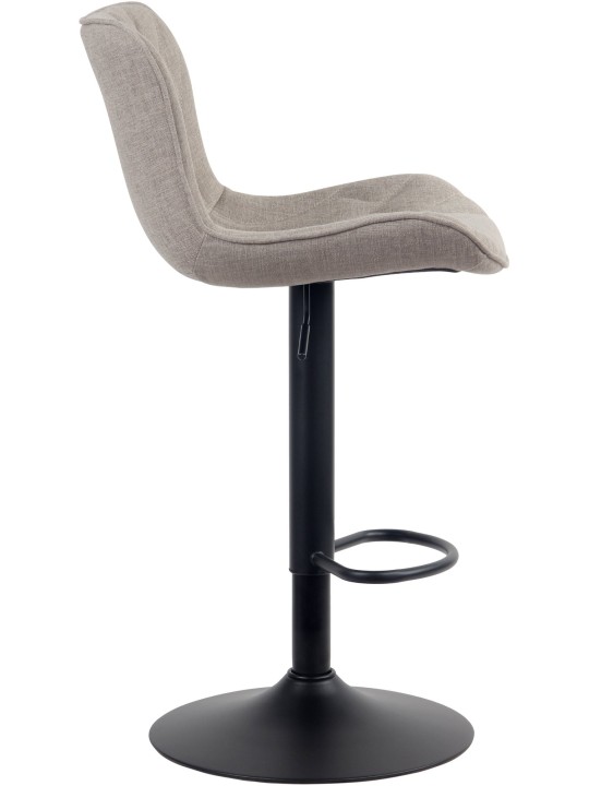 Barová stolička Linus látka, šedohnedá