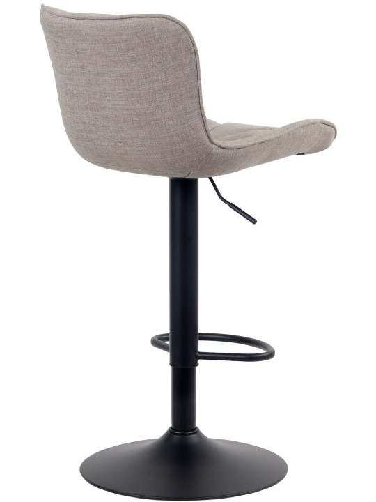 Barová stolička Linus látka, šedohnedá