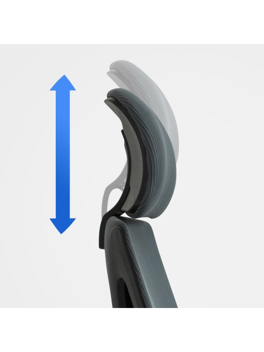 Kancelárska stolička Kanab, sivá