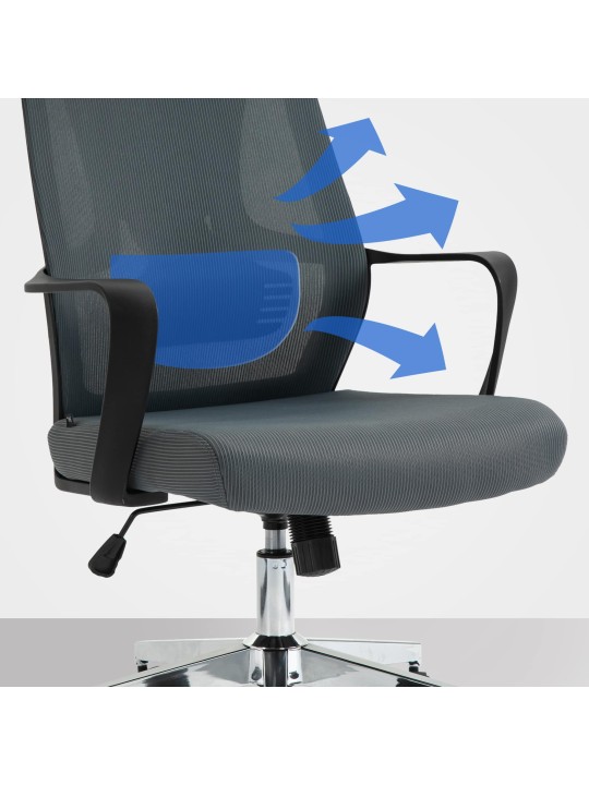 Kancelárska stolička Kanab, sivá