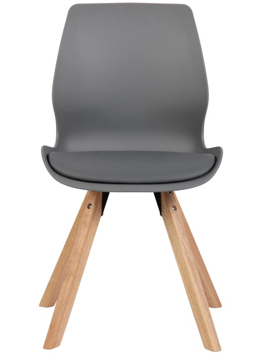 Stolička Luna plastová, sivá