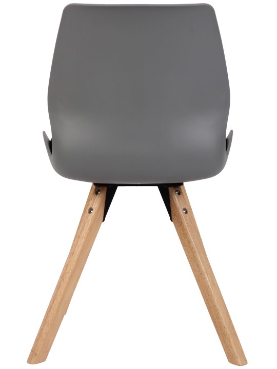 Stolička Luna plastová, sivá