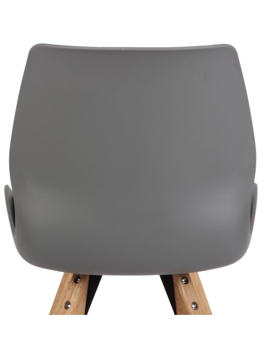 Stolička Luna plastová, sivá