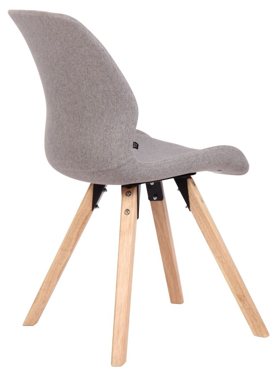 Stolička Luna látka, sivá