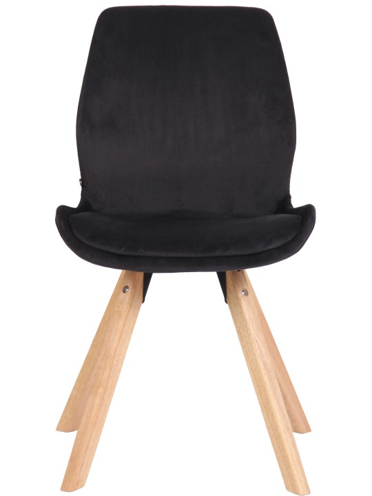 Stolička Luna Velvet, čierna
