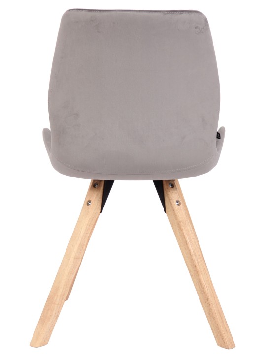Stolička Luna Velvet, sivá