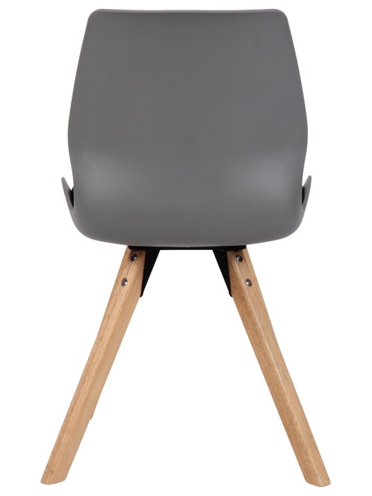 Sada 2 stoličiek Luna plast, sivá