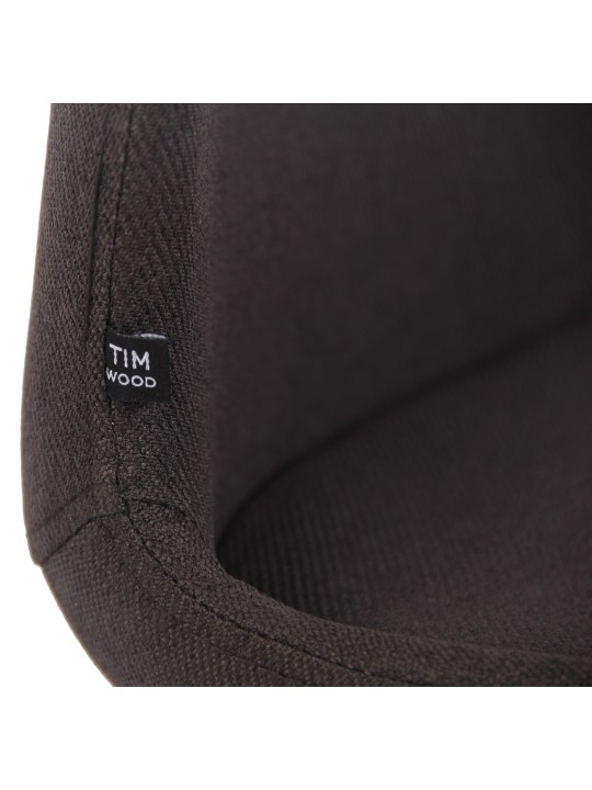 Sada 2 stoličiek látka Luna, čierna