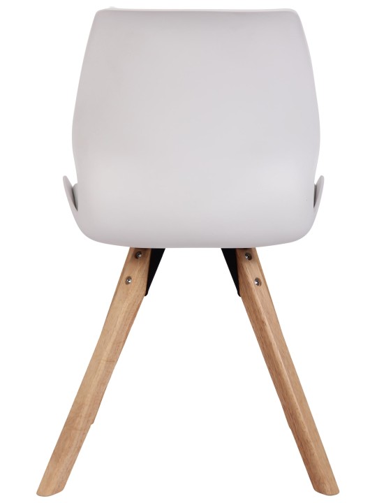 Sada 4 stoličiek Luna plast, biela