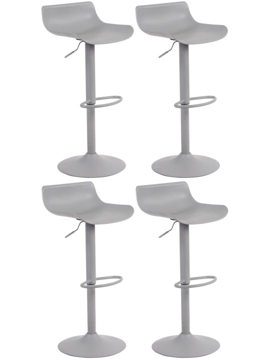 Sada 4 barových stoličiek Aveiro, sivá Sada 4 barových stoličiek Aveiro, sivá