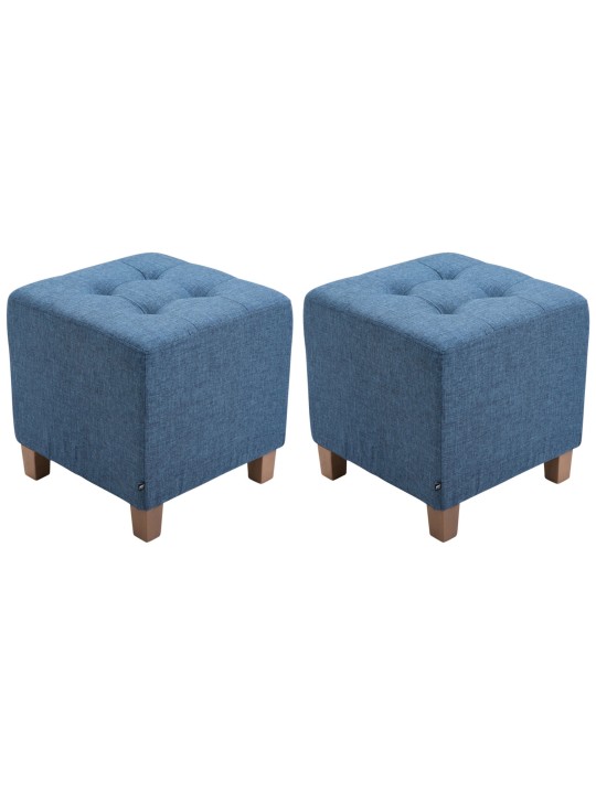 Sada 2 ks stoličiek Pharaoh, starožitné-svetlé, modrá