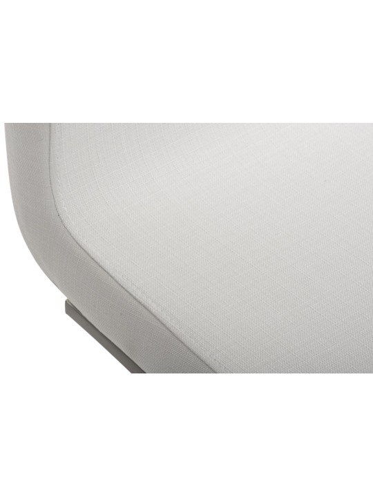 Sada 2 jedálenských stoličiek látka Belfort, biela