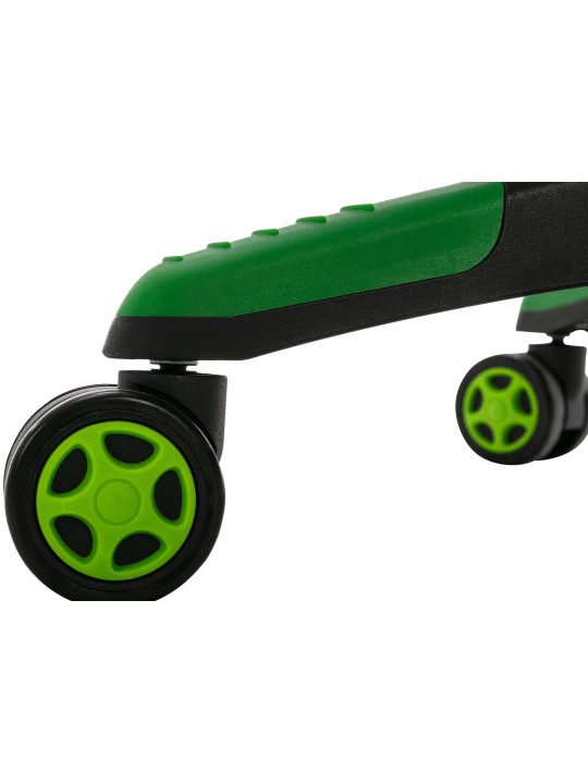 Kancelárske kreslo Clovis z umelej kože, čierna/zelená