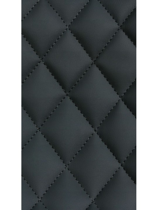 Barová stolička Minosa z umelej kože, čierna