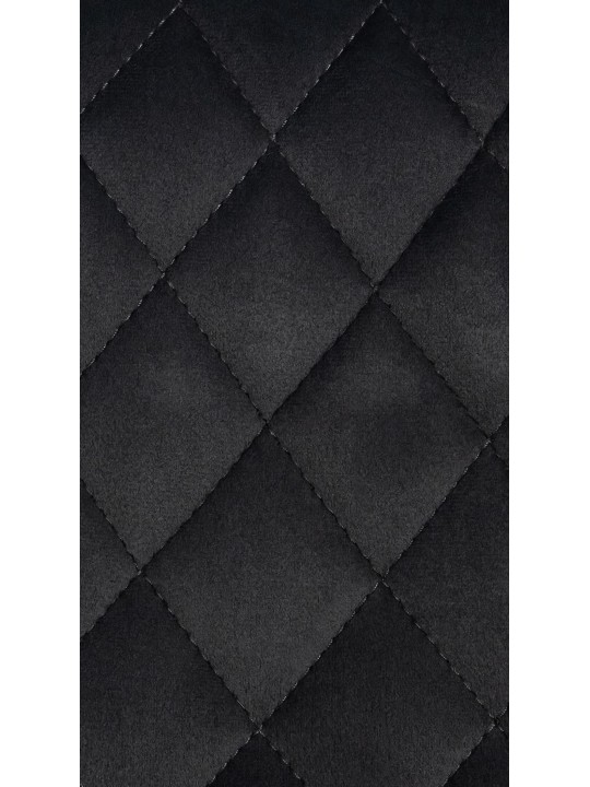 Barová stolička Minosa velvet, čierna