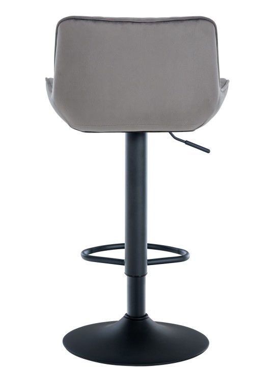 Barová stolička Minosa velvet, tmavosivá