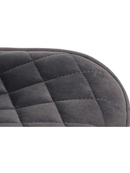 Barová stolička Minosa velvet, tmavosivá