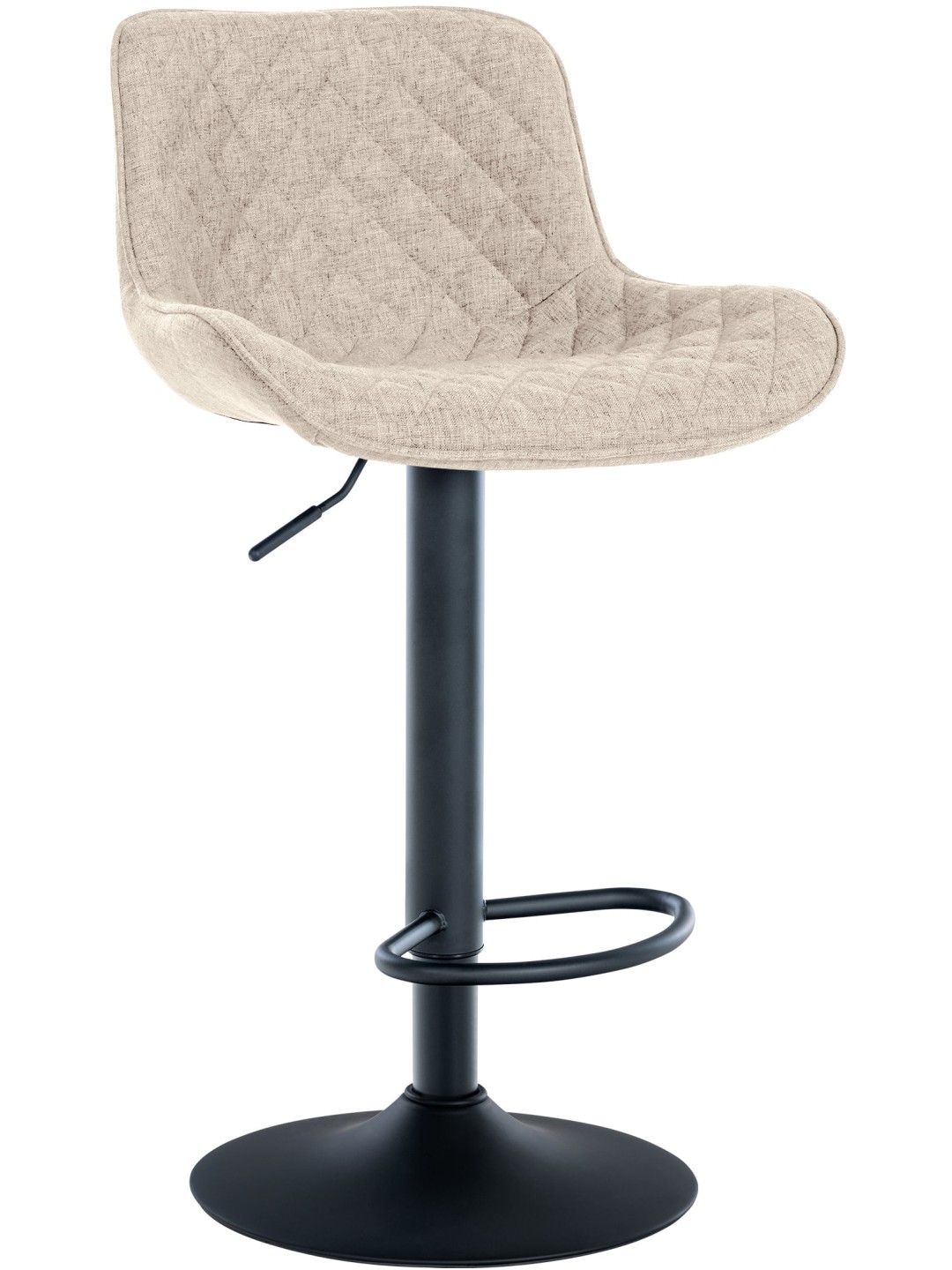 Barová stolička Minosa látka, šedohnedá