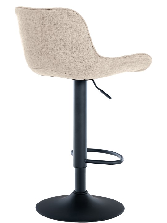 Barová stolička Minosa látka, šedohnedá