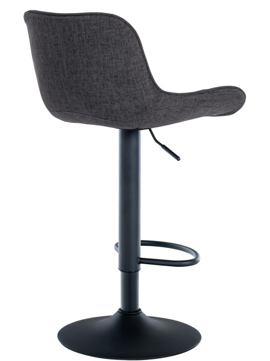 Barová stolička Minosa látka, čierna