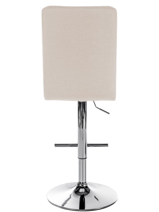 Barová stolička Peking V2 látka chróm, krémová