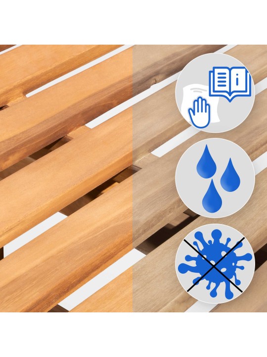 Teaková lavica Florida 220 cm, teak