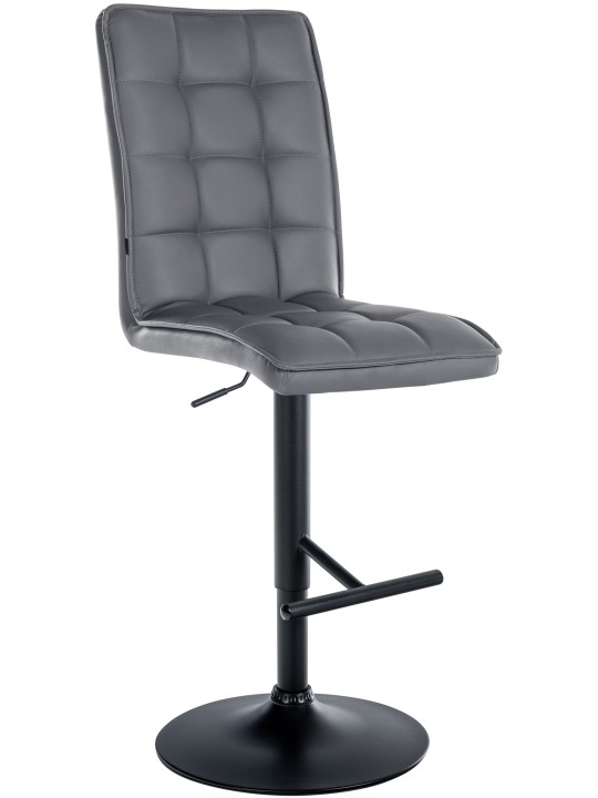 Barová stolička Peking V2 umelá koža, sivá