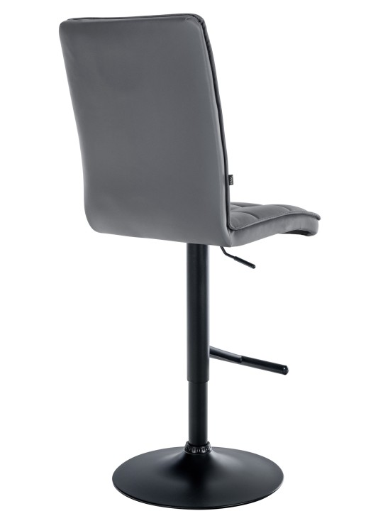 Barová stolička Peking V2 umelá koža, sivá