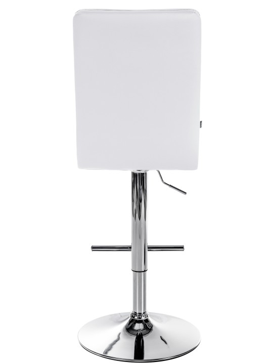 Barová stolička Peking V2 umelá koža chróm, biela