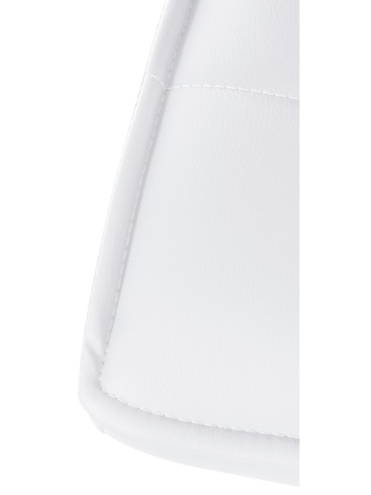 Barová stolička Peking V2 umelá koža chróm, biela