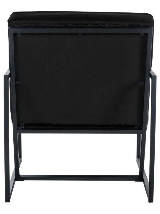 Lehátko Avon velvet, čierna