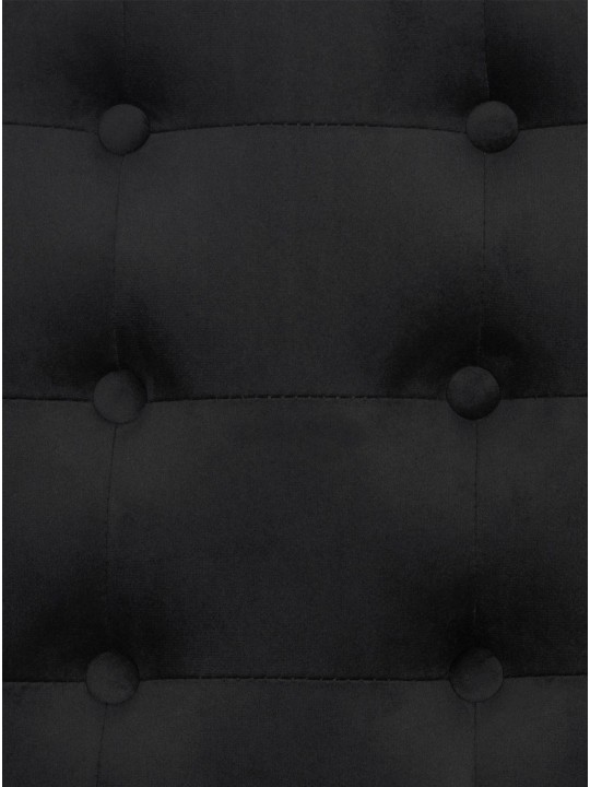 Lehátko Avon velvet, čierna