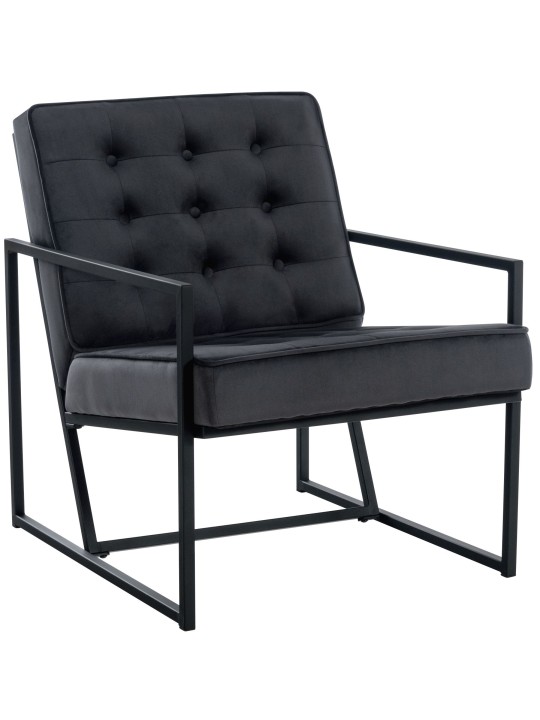 Lehátko Avon velvet, sivá