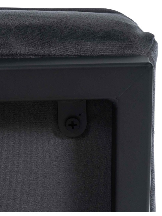 Lehátko Avon velvet, sivá