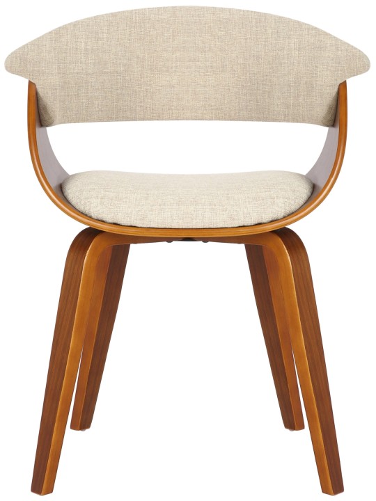 Stolička Bruce látka orech, krémová
